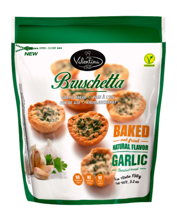 Valentina Snacks - Bruschete cu usturoi și pătrunjel, 150 g
