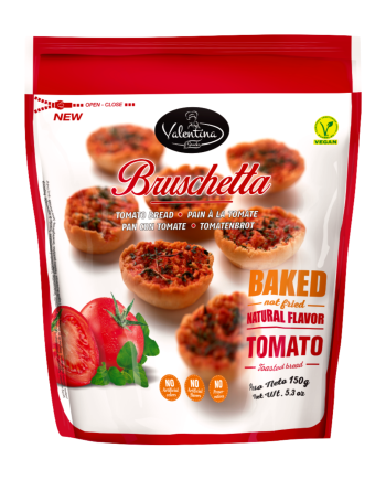 Valentina Snacks - Bruschete cu roșii și oregano, 150 g