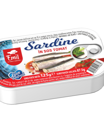 EMIL - Sardine în sos tomat, 125 g