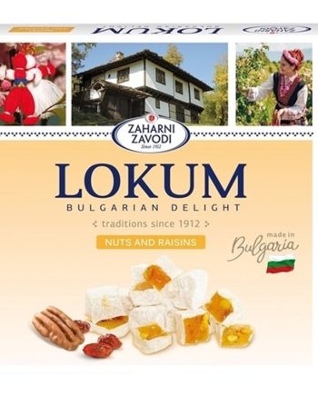 Rahat traditional bulgaresc cu nuci pecan si stafide, 170 g