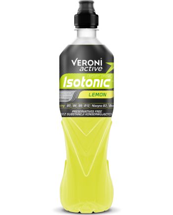 Veroni Active - Băutură izotonică cu aroma de lamaie si vitamine, 700 ml.
