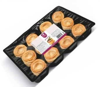 Forme rotunde din foitaj pentru diverse umpluturi, Ø 50, 12 bucăți/ display, 150 g